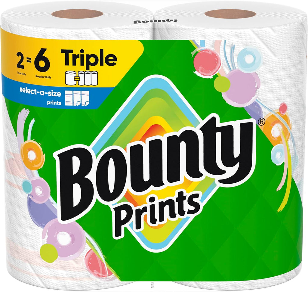 Bounty Select-A-Size Paper Towels, White, 8 Triple Rolls = 24 Regular Rolls - ShopUS