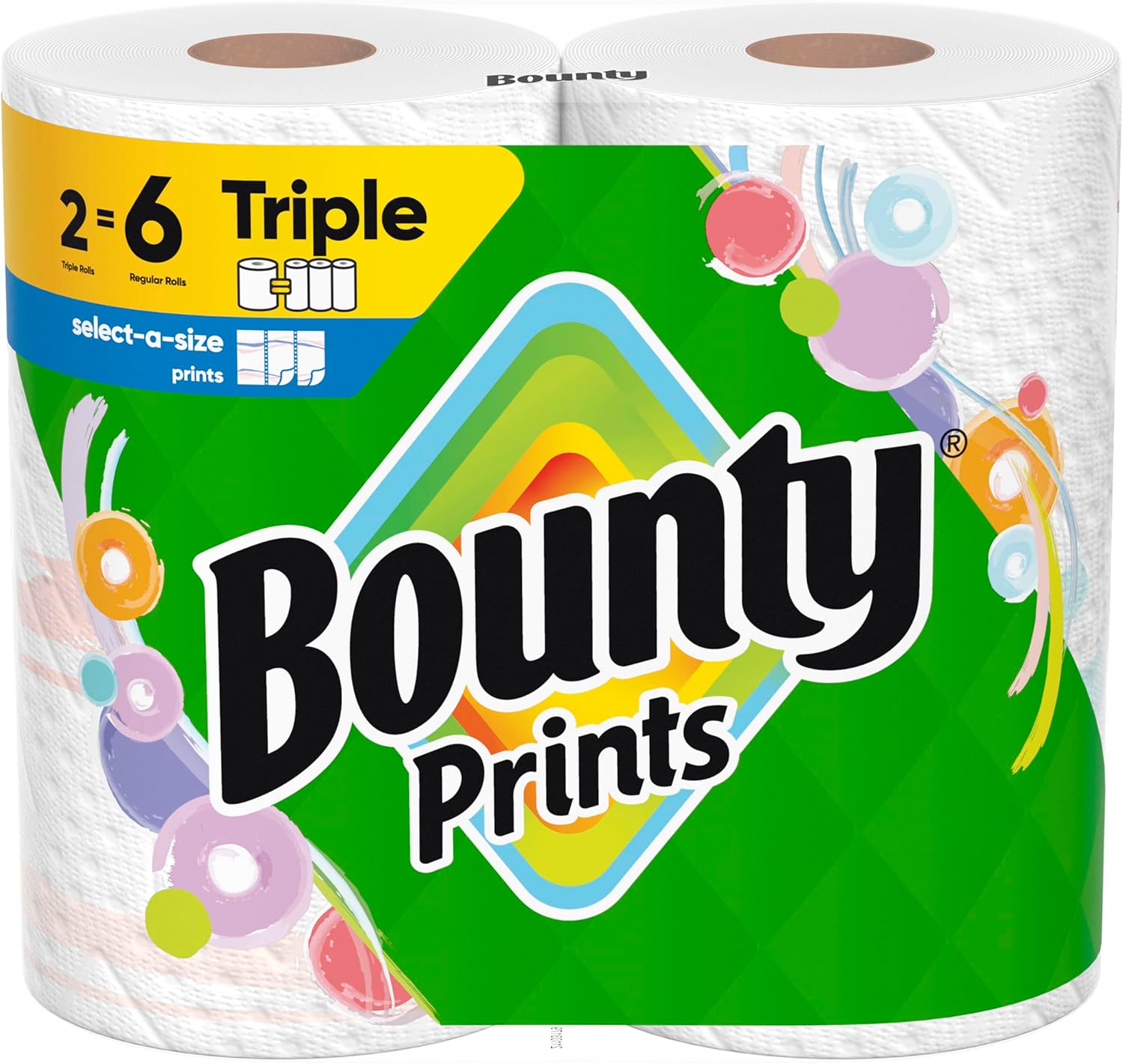 Bounty Select-A-Size Paper Towels, White, 8 Triple Rolls = 24 Regular Rolls - ShopUS