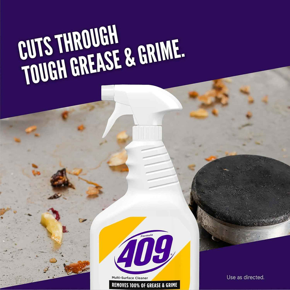formula 409 multi-surface cleaner, lemon fresh, 32 fluid ounces, pack of 3, 99.9% germ kill rate, antibacterial formula