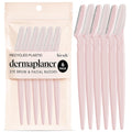 kitsch dermaplane razor for women face - black, 12 pc set - exfoliating facial razor for smoother skin
