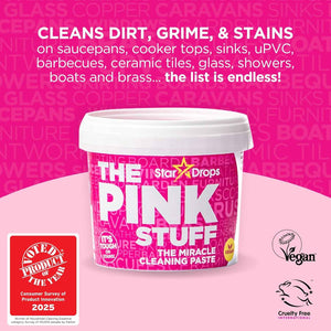 Stardrops pink stuff ultimate cleaning pack with miracle paste, multi-purpose spray, and bathroom foam for kitchens and bathrooms