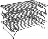 2PCS Cooling Racks for Cooking and Baking - 10" x 15"Heavy Duty Stainless Steel Wire Rack for Baking, Grilling, Roasting - Oven & Dishwasher Safe - Fits Jelly Roll Sheet Pan-Silver