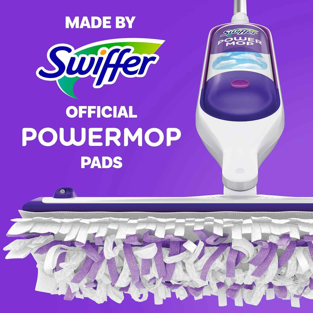 swiffer powermop multi-surface mopping pad refills for floor cleaning, 11-count, convenient cleaning solution
