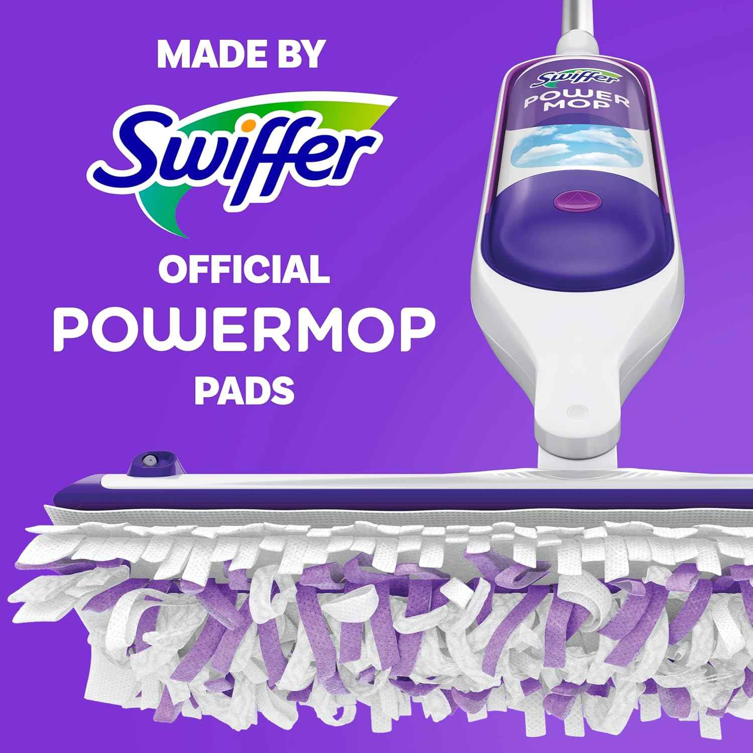 swiffer powermop multi-surface mopping pad refills, 11 count, for floor cleaning