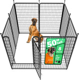 FXW Rollick Unleashed Dog Playpen for Indoor, Yard, RV Camping, 24 inch 8 Panels for Small and Puppy Dogs, Black│Patented