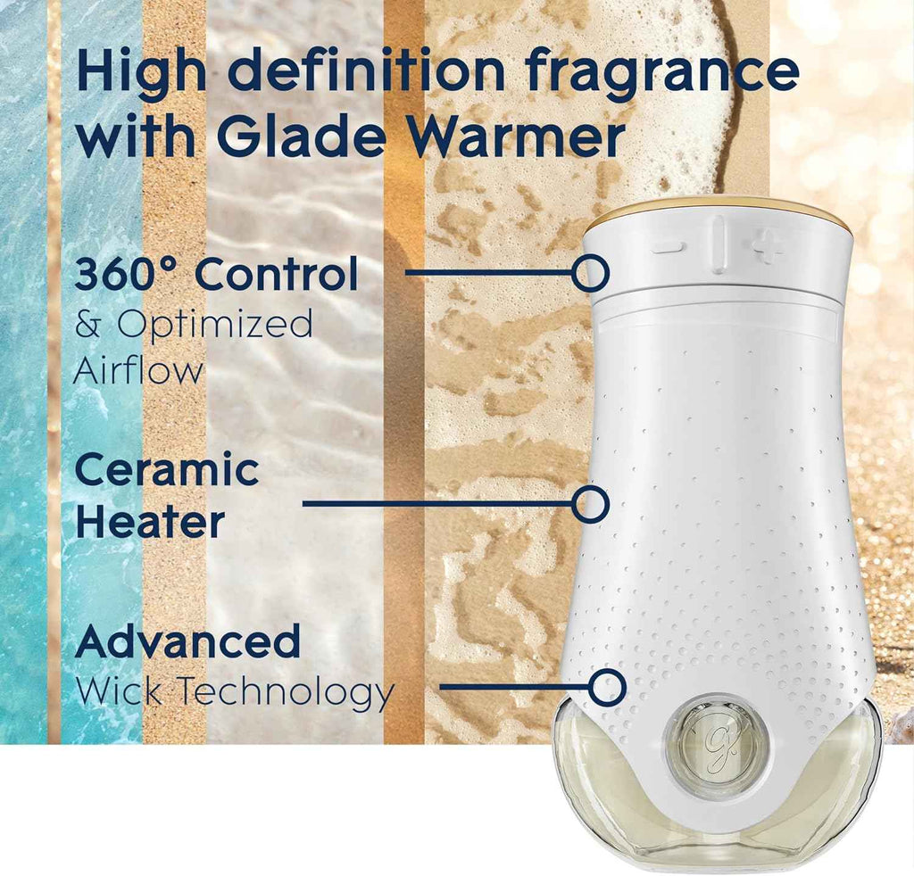 Glade PlugIns Refills Air Freshener, Scented and Essential Oils for Home and Bathroom, Aqua Waves, 6.7 Fl Oz, 10 Count