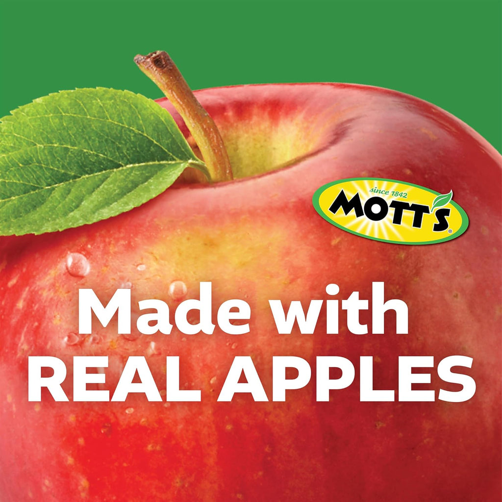 motts no sugar added applesauce variety pack, 4 flavors - apple, strawberry, cinnamon & blueberry, made from real fruit, 20 pack