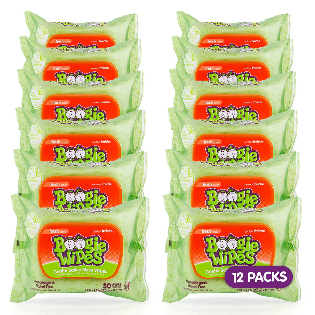 boogie wipes unscented baby wet wipes 180 count pack of 6 vitamin e aloe chamomile natural saline