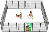 fxw rollick unleashed dog playpen for indoor, yard, rv camping, 24 inch 8 panels for small and puppy dogs, black