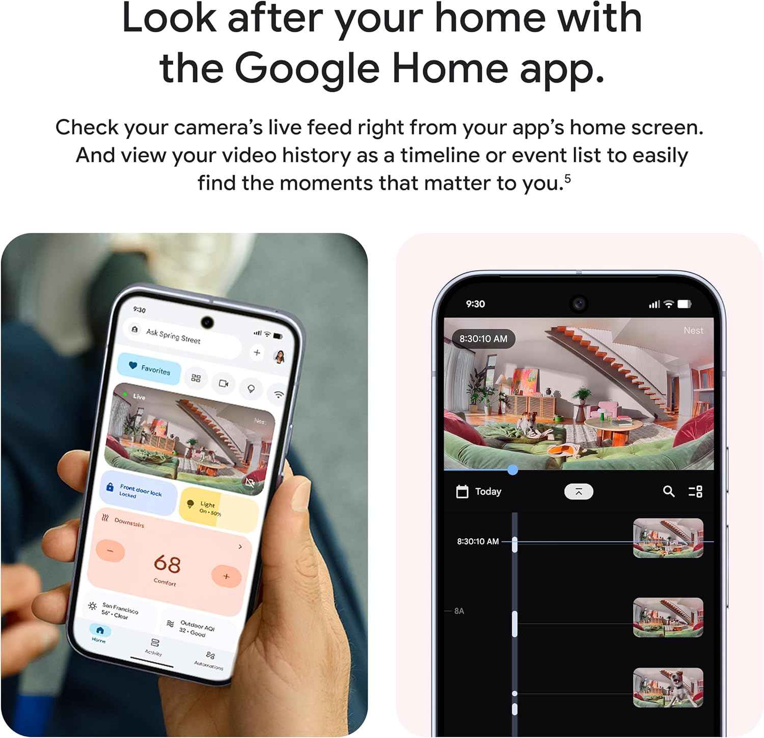 google nest cam indoor wired 3rd gen 2k video night vision 2 way audio works with google home device 2025 model hazel