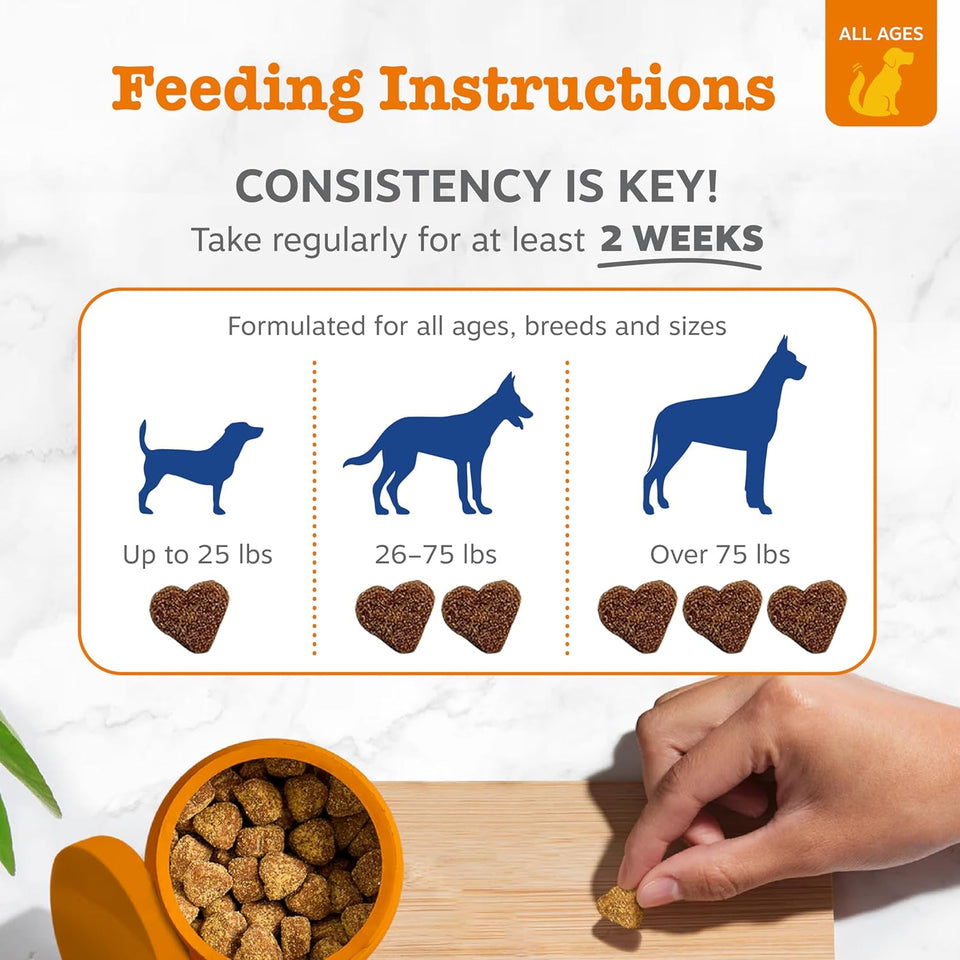 Zesty Paws Dog Multivitamin, Chewable Dog Vitamins and Supplements for Hip & Joints, Skin & Coat, Omega 3 Fish Oil for Dogs- Senior & PLppy Multivitamin- Chicken- 90ct