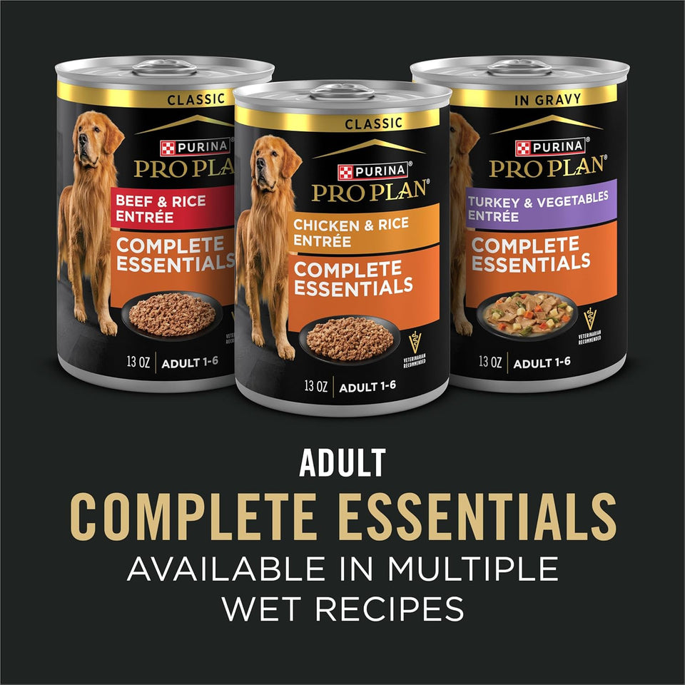 Purina Pro Plan Complete Essentials Shredded Blend Salmon and Rice Dog Food Dry Formula with Probiotics for Dogs - 33 lb. Bag