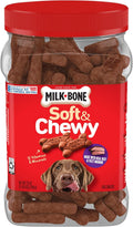Milk-Bone Soft & Chewy Dog Treats, 25 Ounce, Beef & Filet Mignon Recipe, Made with Real Chuck Roast