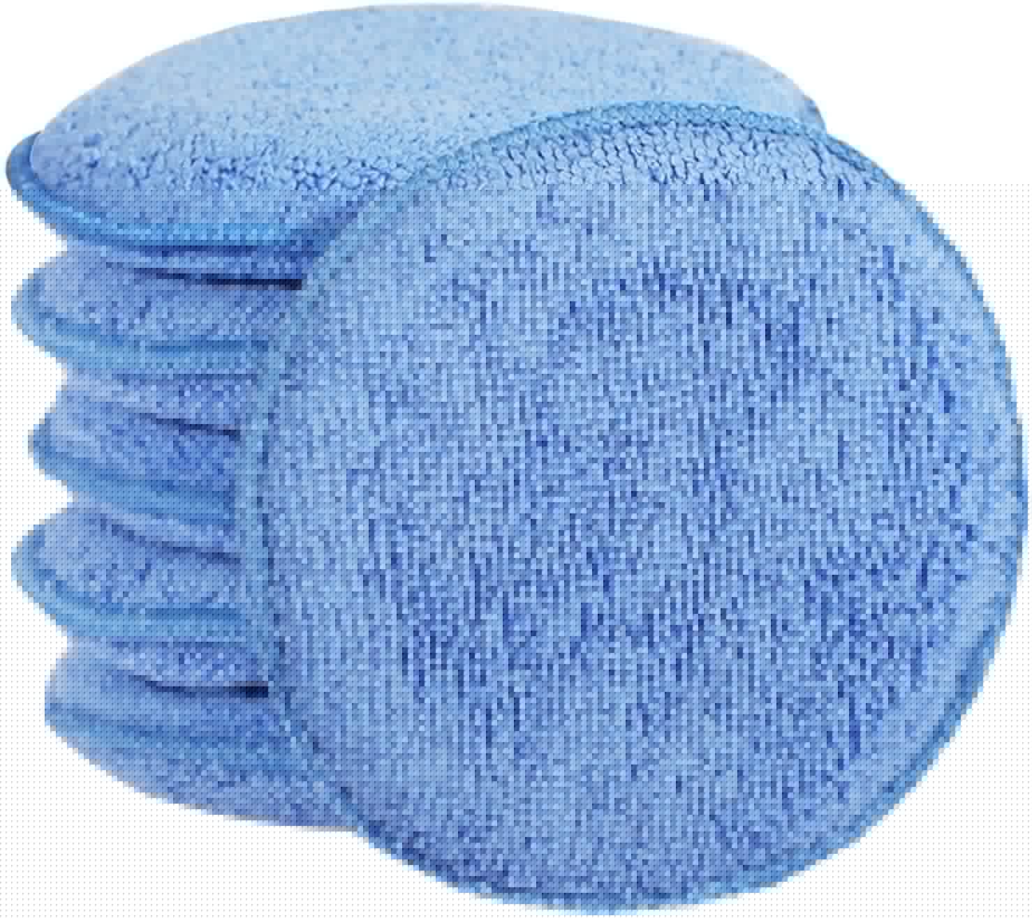 5-inch Microfiber Wax Applicator Pads for Car Waxing and Polishing, 6 Pack, Machine Washable