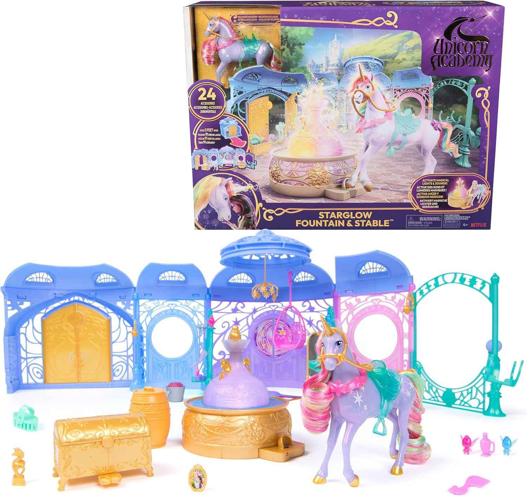 Unicorn Academy, Interactive Rainbow Light-up Wildstar with Lights, Sounds & Music, Dolls & Unicorn Toys, Gifts & Stocking Stuffers for Girls Ages 4 and up