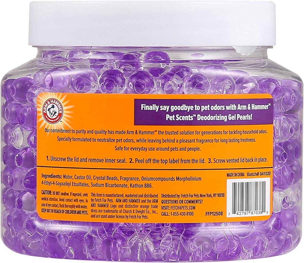 Arm & Hammer Air Freshener Gel - Lavender Fields 12 oz - Pet Odor Eliminator with Baking Soda