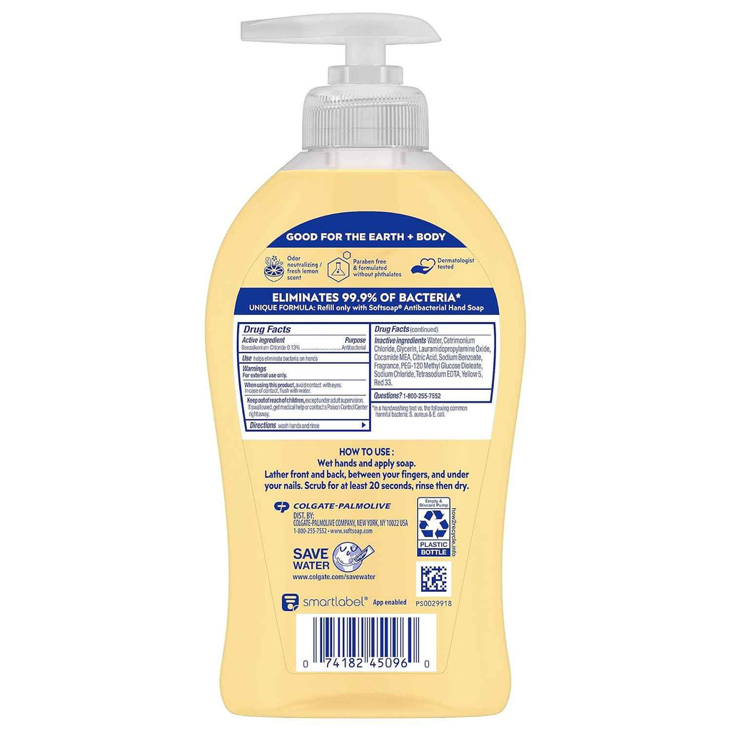 Softsoap Antibacterial Liquid Hand Soap, Kitchen Fresh Hand Soap, 11.25 Fl Oz (Pack of 6)