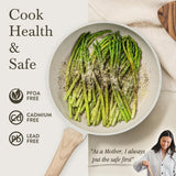 CAROTE 44pcs Pots and Pan Set Nonstick, Cookware Sets, Cooking Set Non Stick, Induction Cook Ware with Bakeware Set, Kitchen Knife Set