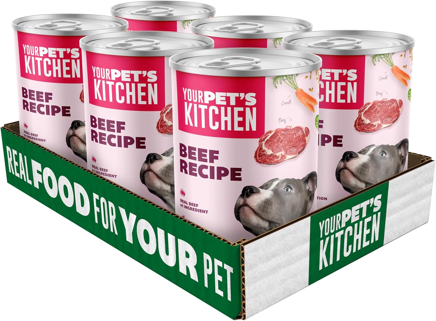 pet food wet beef recipe 13.2 oz cans pack of 6 made in usa