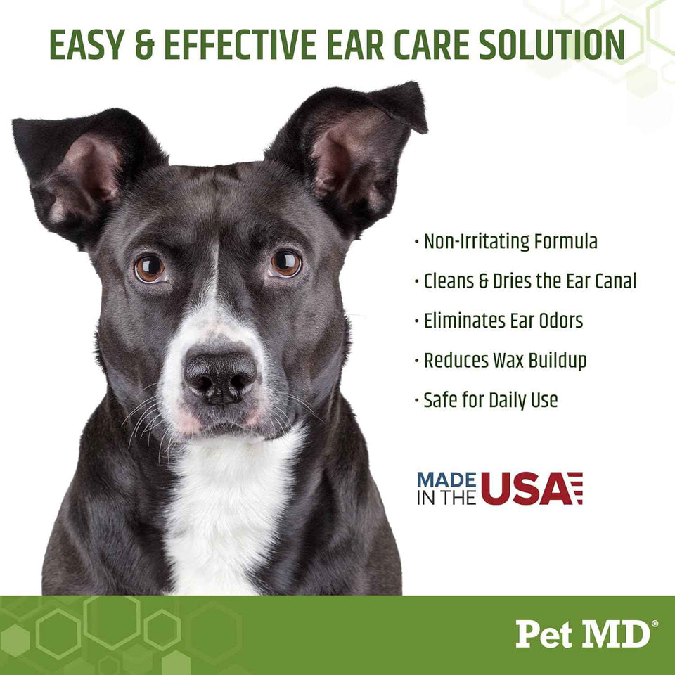 pet md dog ear cleaner wipes with aloe eucalyptus 100 count for dogs