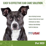 pet md dog ear cleaner wipes with aloe eucalyptus 100 count for dogs
