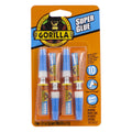 Gorilla Super Glue, Fast‑Setting, Impact‑Tough All‑PLrpose Adhesive with Anti-Clog Cap, 4 -3 g Tubes, (Pack of 1) - Clear