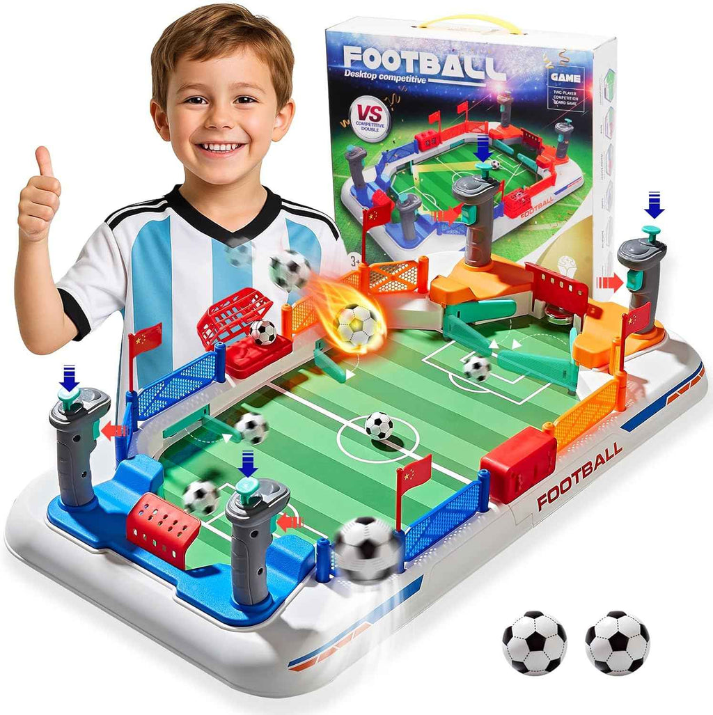 Mini Soccer Board Game for Kids: Foosball Table Toy for 3-12 Year Old Kids - Portable and Interactive Age 3+ Indoor Game