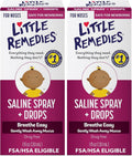 little remedies saline nasal spray and drops for newborns, 1 fl oz, pediatrician-recommended, no alcohol, drug-free