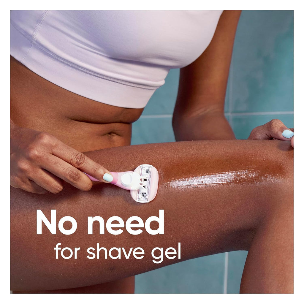 gillette venus white tea womens razor handle 4 blade refills