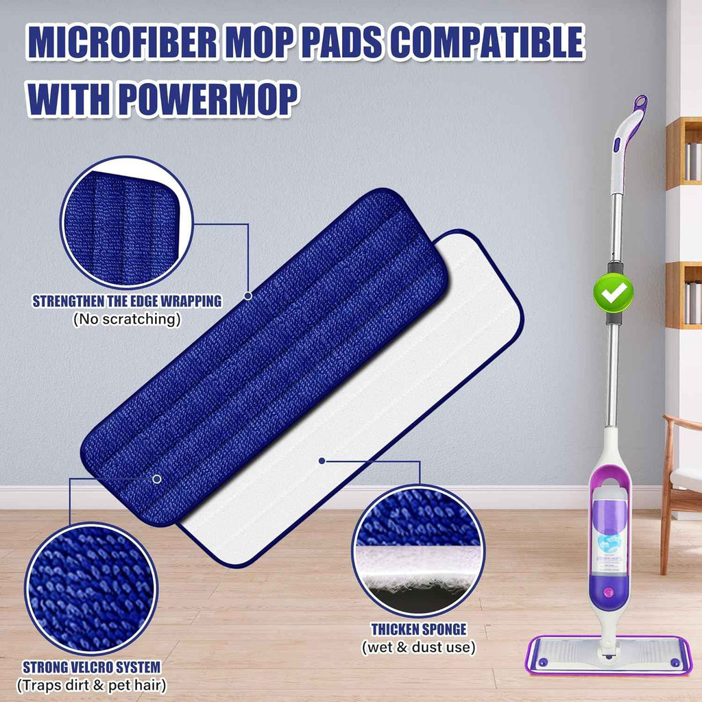 EXEGO Microfiber Spray Mop for Hardwood, Tile, Laminate, and Vinyl Floors