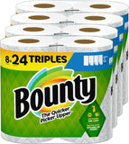 Bounty Select-A-Size Paper Towels, White, 8 Triple Rolls = 24 Regular Rolls - ShopUS