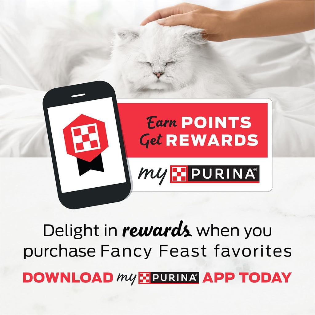 PLrina Fancy Feast Gourmet Wet Cat Food Variety Pack, Petites Gravy Collection, break-apart tubs, 48 servings - (Pack of 24) 2.8 oz. Tubs
