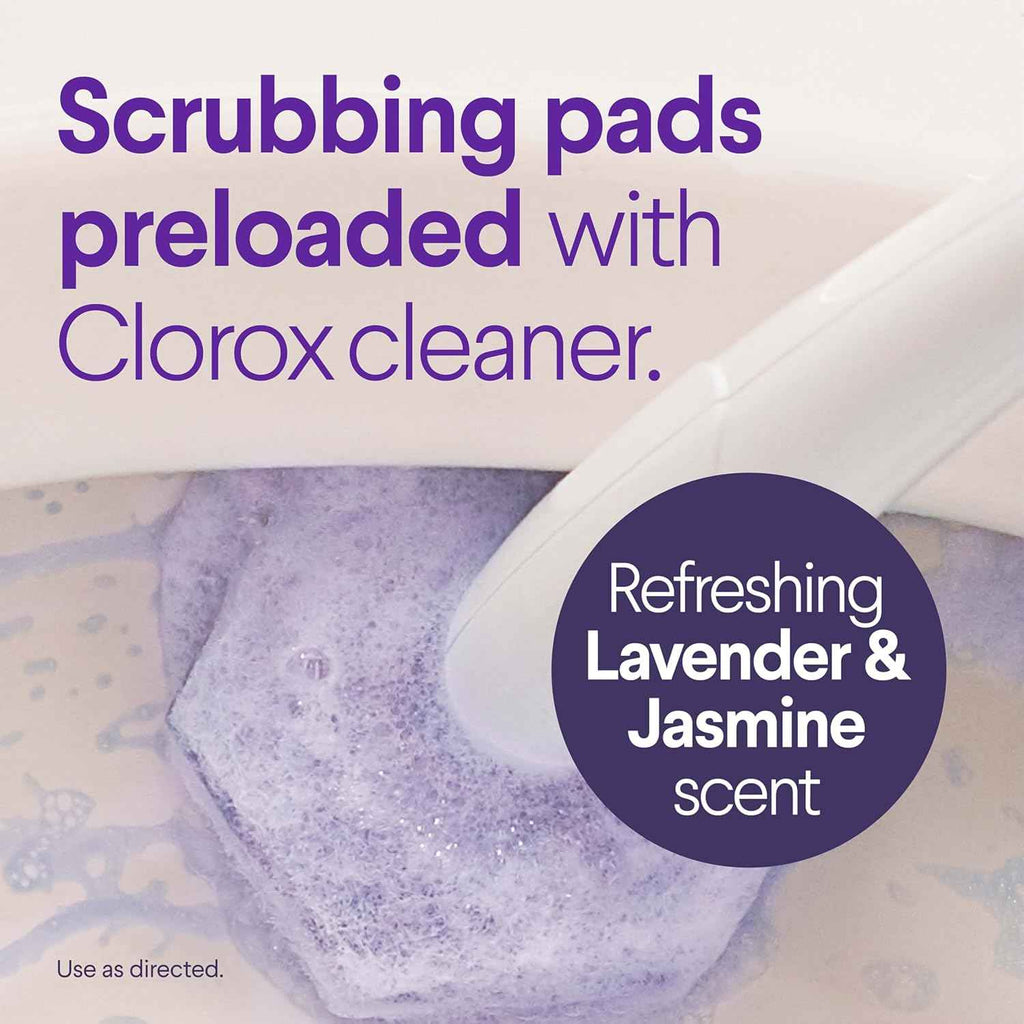 Clorox Scentiva ToiletWand Refills, Lavender and Jasmine, 10 Count, Toilet Brush and Cleaner