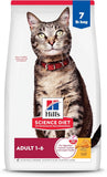 Hill's Science Diet Adult 1-6 Premium Nutrition Dry Cat Food, Chicken Recipe, 7 lb. Bag
