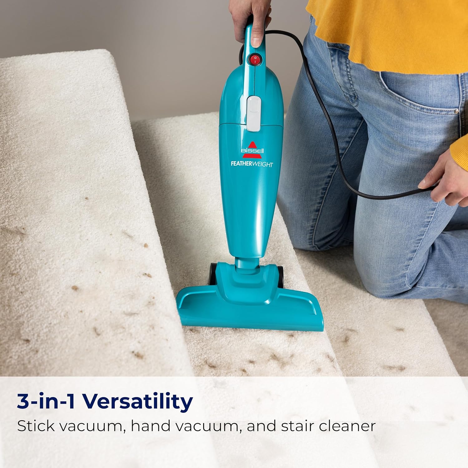 Bissell Featherweight Stick Lightweight Bagless Vacuum with Crevice Tool, 2033,