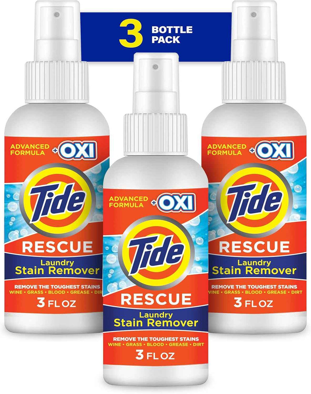 Tide Laundry Stain Remover Spray with Oxi - Tough Stain Treater for Clothes, Carpet, Upholstery, Pet Bedding