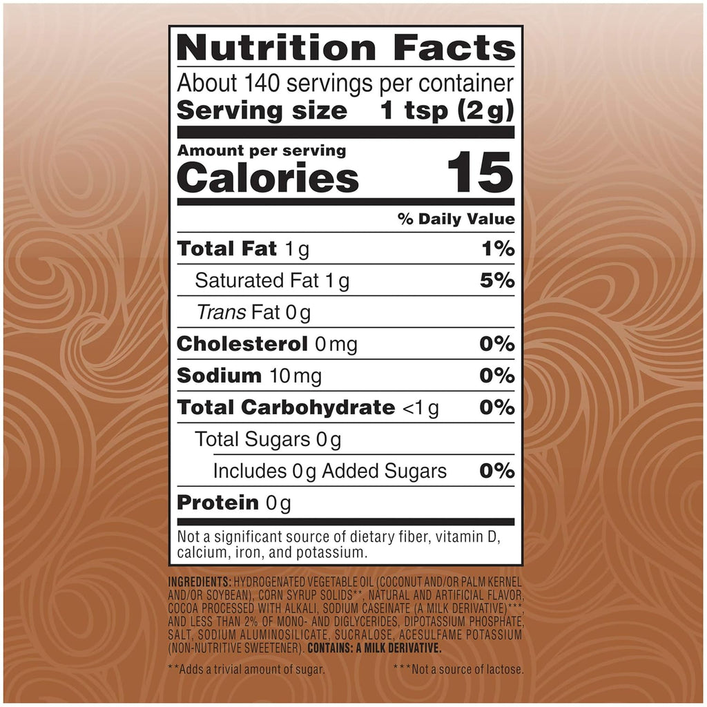 Nestle Coffee-mate Sugar Free Creamy Chocolate Powdered Coffee Creamer, 10.2 Ounce, Gluten-Free, Lactose-Free, Zero Sugar, 10.2 oz Bottle