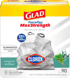 Glad Tall Kitchen Trash Bags 13 Gallon, MaxStrength Cherry Blossom Garbage Bags, Drawstring, 90 Count - ShopUS