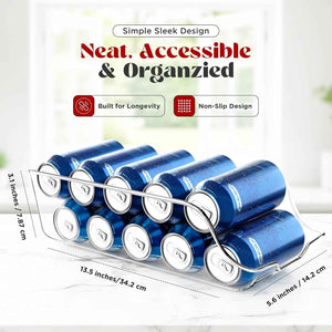 Utopia Kitchen Soda Can Organizer and Dispenser - Durable Can Storage for Fridge & Pantry Organization