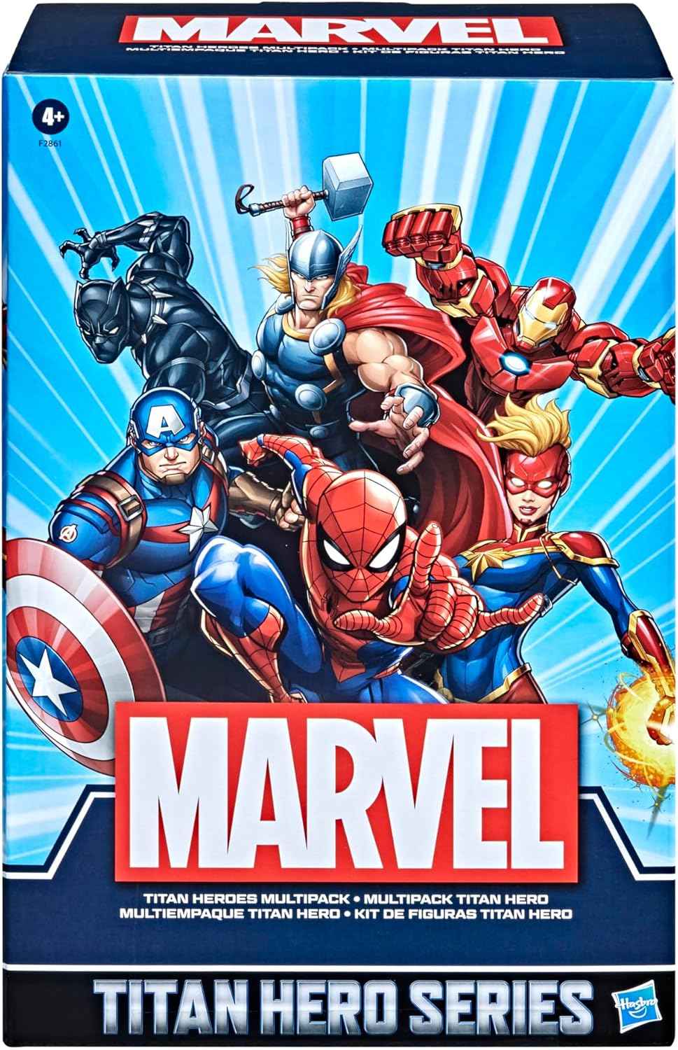 Marvel Titan Hero Series Action Figure Multipack, 6 Action Figures, 12-Inch Toys, Inspired By Marvel Comics, For Kids Ages 4 And Up (Amazon Exclusive)