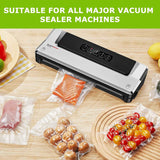 Bonsenkitchen Vacuum Sealer Bags, 50 Quart 8" x 12" Precut Food Sealer Bags, Commercial Grade, BPA Free, Heavy Duty, Customized Size Vacuum Bags for Vac Storage, Meal Prep or Sous Vide Cooking, VB12