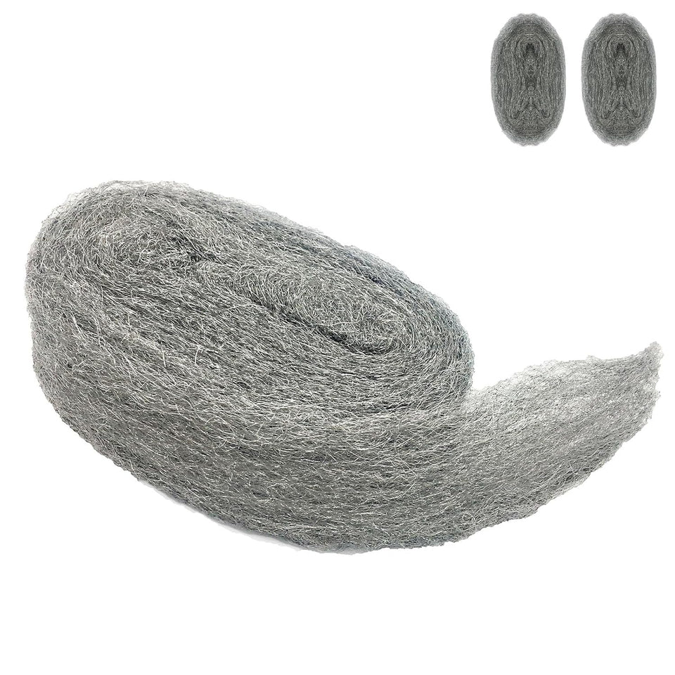 Steel Wool Mice Control, 2 Pack 3" x10 Ft Hole Filler, Gap Blocker, Barrier, Protect Against Animals in Holes Holes, Siding, Pipeline, Vents for Garden, House, Garage