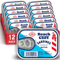 Beach Cliff Wild Caught Sardines in Water, 3.75 oz Cans, 12g Protein per Serving, Gluten Free, Keto Friendly, Pack of 12