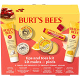 Burt's Bees Gifts Ideas, Tips and Toes Kit, 6 Travel Size Products - Pomegranate Moisturizing Lip Balm, 2 Hand Creams, Foot Cream, Cuticle Cream, and Hand Salve