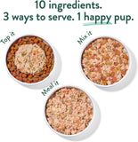 portland pet food company fresh dog food pouches human-grade toppers wet pet meal & mixers for small & large breed puppies & senior dogs gluten-free limited ingredient rosie's beef n' rice 8 pack