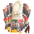 jerky.com 26pc meat sticks variety pack with pork, turkey, ham, beef & cheese sticks, gluten free & keto