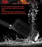 TNTOR Grill Brush with Scraper, 18" Adjustable Handle BBQ Grill Brush for Outdoor Grill, Extra Strong Grill Cleaner Accessories for Grill/Smoker/Gas/Charcoal Grill Cleaning-Grill Gifts for Men/Dad