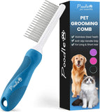 poodle-dematting-fur-rake-comb-brush-for-dogs-and-cats-with-long-2.5inch-steel-safety-blades
