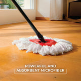 O-Cedar EasyWring Microfiber Spin Mop, Bucket Floor Cleaning System, Red, Gray, Standard - ShopUS