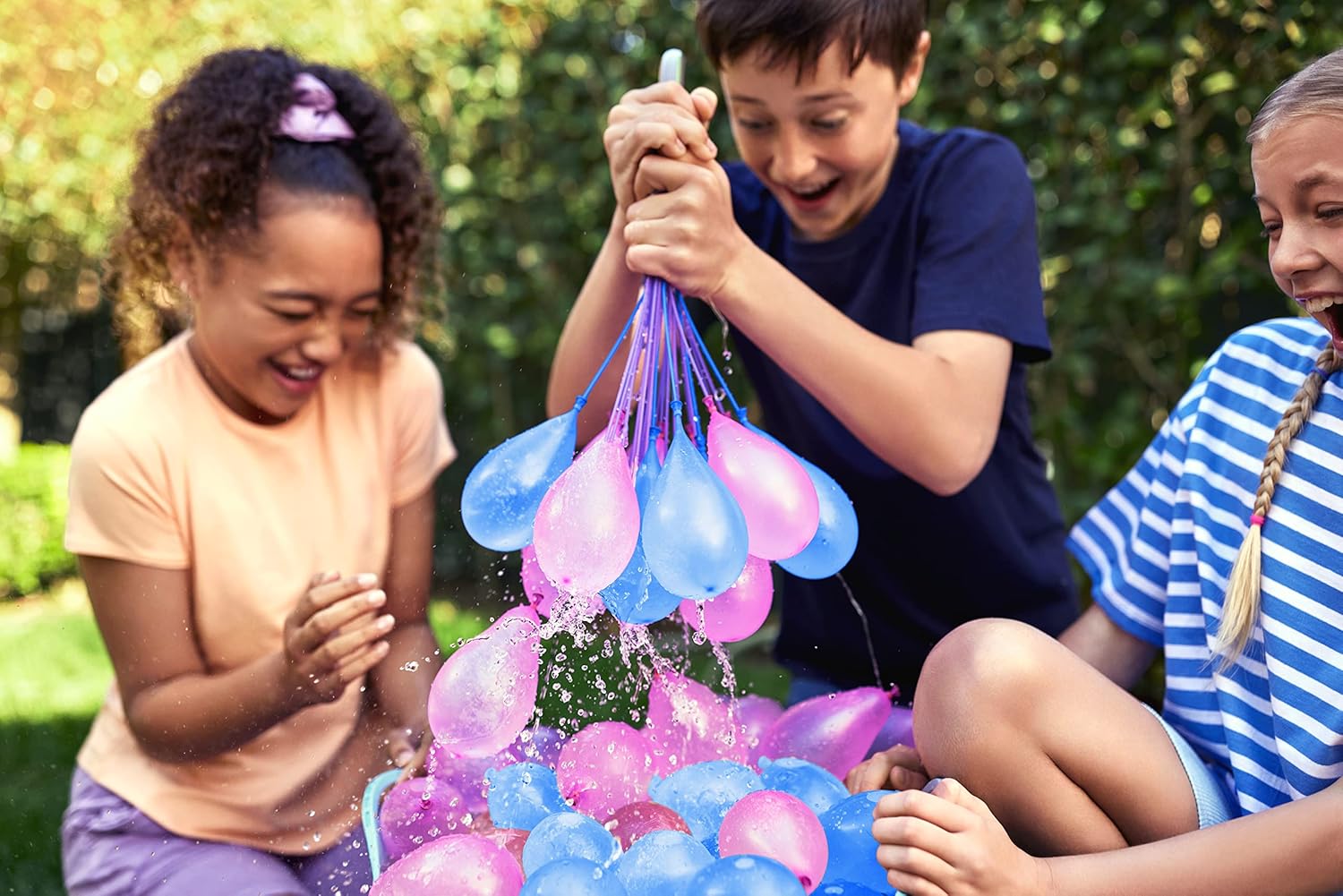 Original Bunch O Balloons Tropical Party 330+ Rapid-Filling Self-Sealing Water Balloons (Amazon Exclusive 10 count, pack of 1) by ZURU Water Balloon for the Whole Family, Kids, Teens and Adults